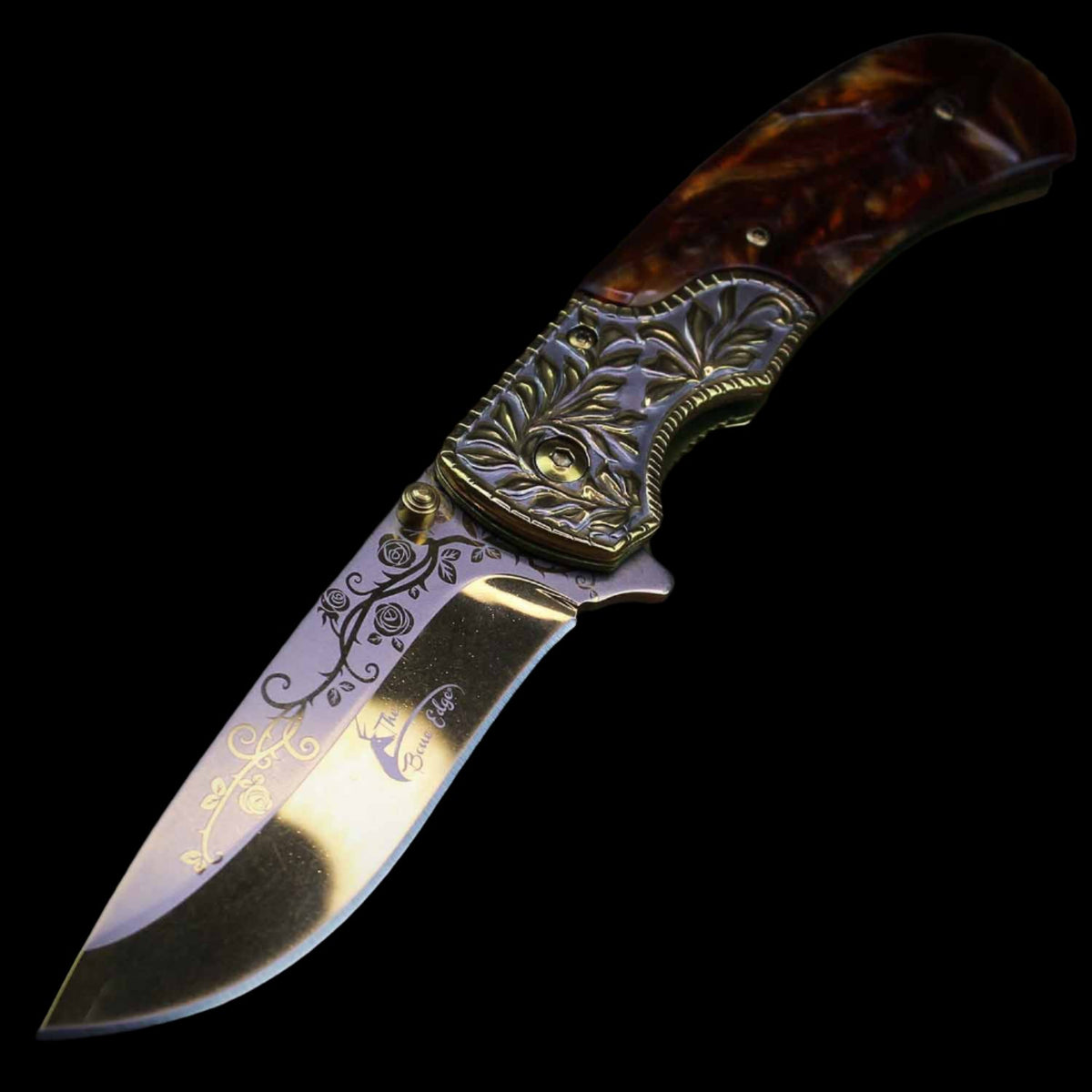 Westren cowboy knife in gold