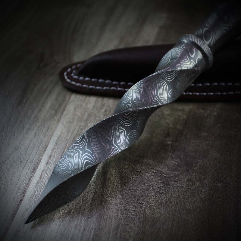 Kris Steel Blade Twisted Dagger | Damascus Knives