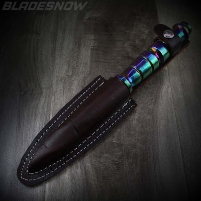 Kris Blade Twisted Dagger Rainbow |  Fixed Blade Knife
