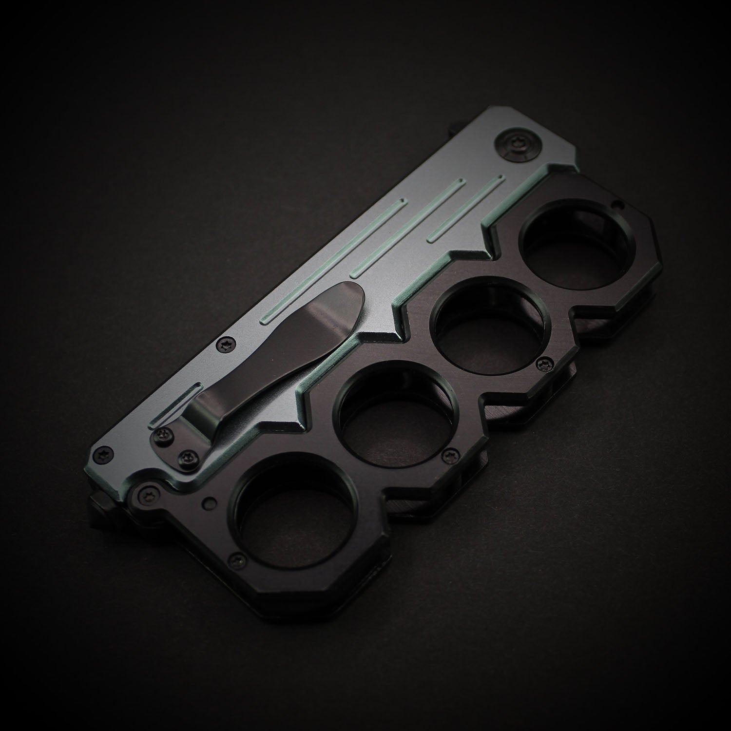 Sleek Knuckles In White  Brass Knuckles That Are Legal In Canada!
