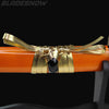 41" Gold Battle Ready Damascus Steel Katana Sword Handmade