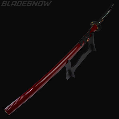 28 inch red katana sword