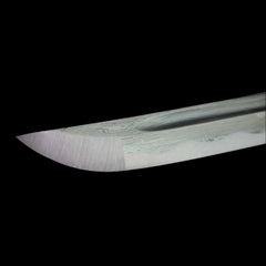 damascus design on blade