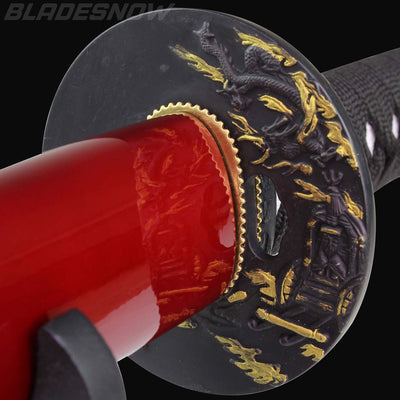 red katana sword blade