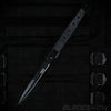 jet black 13" stiletto spring assisted knife