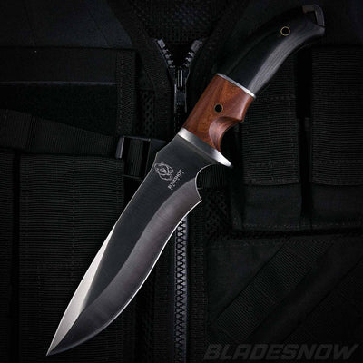 Full tang constructed fixed blade knife